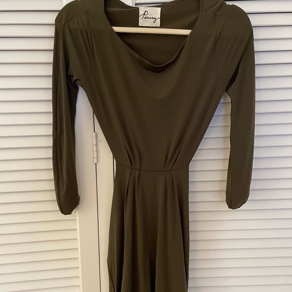 Pencey Green Long Sleeve Dress- Green Size 0